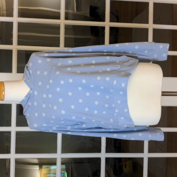 Pink Rose Tops - Cozie by Pink Rose cozy cropped pullover hoodie sz L 263